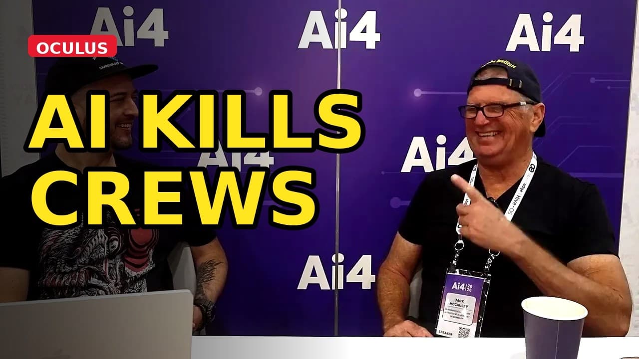 Thumbnail for the Oculus co-founder interview about AI and Hollywood crews